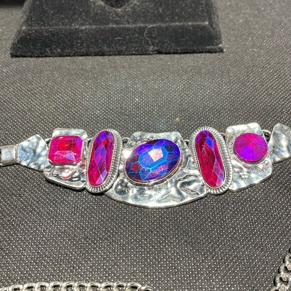 Chunky pink necklace - Picture 5 of 6